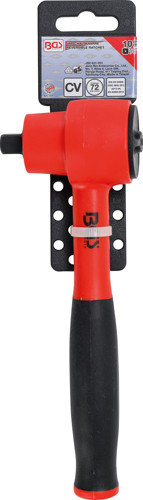 BGS VDE-Umschaltknarre | feinverzahnt | Abtrieb Außenvierkant 10 mm (3/8