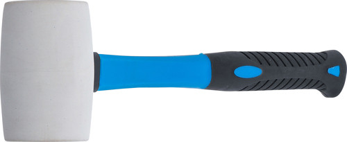 BGS Gummihammer | Fiberglasstiel | weißer Kopf | Ø 48 mm | 250 g