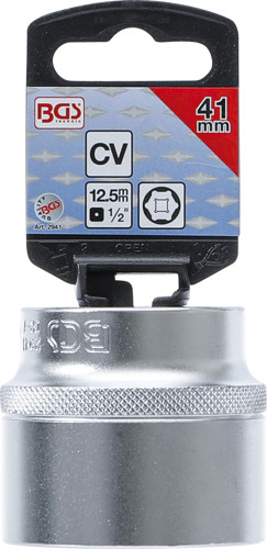 BGS Steckschlüssel-Einsatz Sechskant | Antrieb Innenvierkant 12,5 mm (1/2