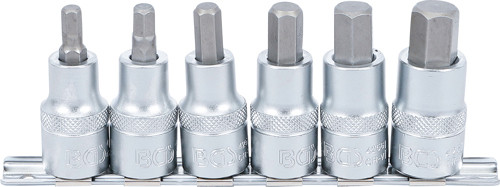 BGS Bit-Einsatz-Satz | Antrieb Innenvierkant 12,5 mm (1/2