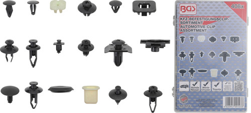 BGS Kfz-Befestigungsclip-Sortiment für Nissan | 408-tlg.