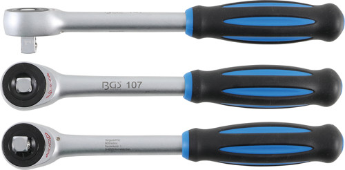 BGS Umschaltknarre mit Drehgriff | Abtrieb Außenvierkant 12,5 mm (1/2