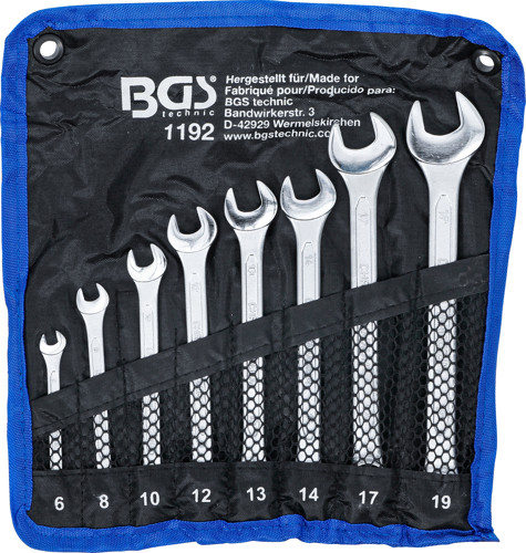 BGS Maul-Ringschlüssel-Satz | SW 6 - 19 mm | 8-tlg.