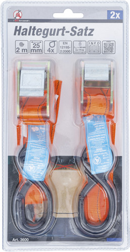 BGS Haltegurt-Satz | 2 m x 25 mm | 2-tlg.