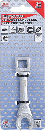 BGS Kraftstoff-Leitungsschlüssel | für Toyota & Honda | 14 mm