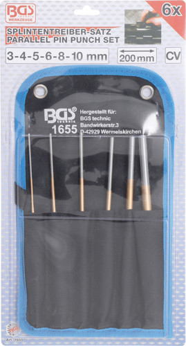 BGS Splintentreiber-Satz | 200 mm | 3 - 10 mm | 6-tlg.