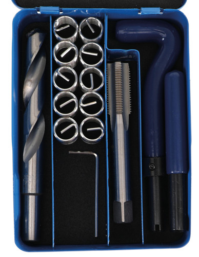 BGS Gewinde-Reparatursatz | M14 x 1,5 mm | 14-tlg.