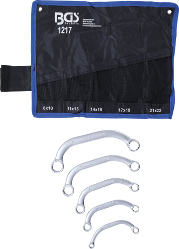 BGS Starter- und Blockschlüssel-Satz | 8 x 10 - 21 x 22 mm | 5-tlg.