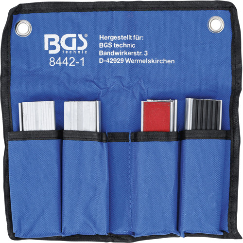 BGS Schraubstock-Schutzbacken-Satz | Aluminium | 125 mm | 8-tlg.