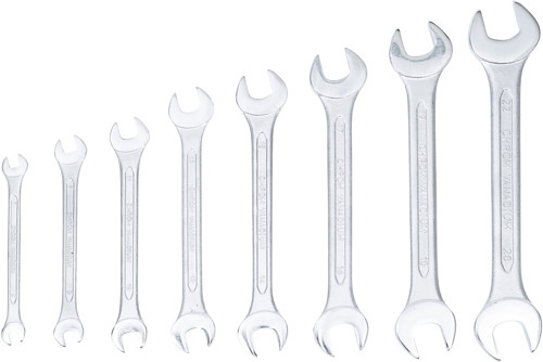 BGS Doppel-Maulschlüssel-Satz | SW 6 x 7 - 20 x 22 mm | 8-tlg.