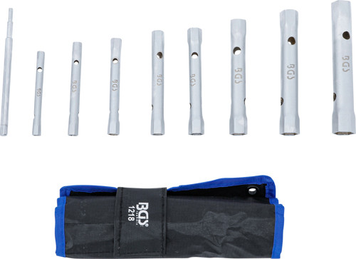 BGS Rohrsteckschlüssel-Satz | SW 6 x 7 - 20 x 22 mm | 9-tlg.