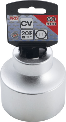 BGS Steckschlüssel-Einsatz Zwölfkant | Antrieb Innenvierkant 20 mm (3/4