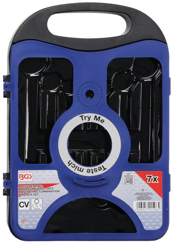 BGS Ratschenring-Maulschlüssel-Satz | SW 8 - 19 mm | 7-tlg.