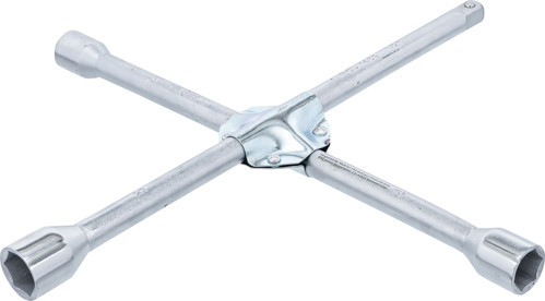 BGS Rad-Kreuzschlüssel | für Pkw | Vierkant | SW 17 x 19 x 21 x 12,5 mm (1/2