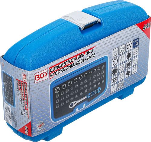BGS Durchsteck-Bit- und Steckschlüssel-Satz | 44-tlg.