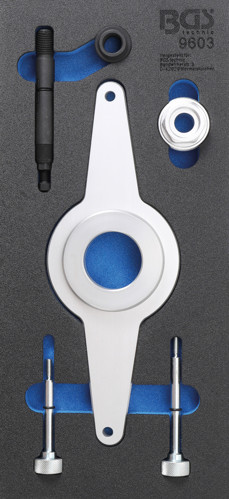 BGS Werkstattwageneinlage 1/3: Schwingungsdämpfer-Werkzeug-Satz | für VAG 1.8 & 2.0 TFSI