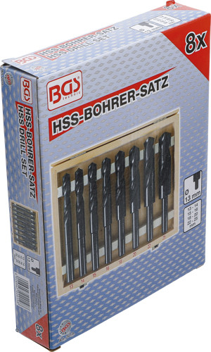 BGS HSS-Bohrer-Satz | 13 - 25 mm | 8-tlg.