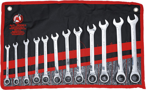 BGS Ratschenring-Maulschlüssel-Satz | SW 8 - 19 mm | 12-tlg.