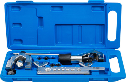 BGS Doppel-Bördelgerät mit Rohrabschneider | 10-tlg.