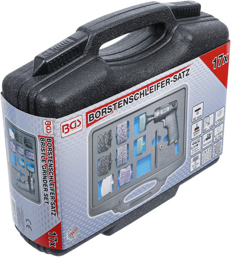 BGS Druckluft-Borstenschleifer-Satz | 17-tlg.