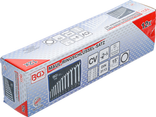 BGS Maul-Ringschlüssel-Satz | Zollgrößen | SW 1/4
