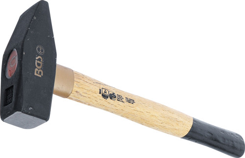 BGS Schlosserhammer | Holz-Stiel | DIN 1041 | 2000 g