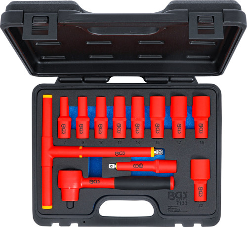 BGS VDE-Steckschlüssel-Satz | Antrieb Innenvierkant 10 mm (3/8