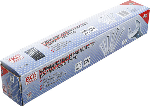 BGS Maul-Ringschlüssel-Satz | extra lang | SW 21 - 32 mm | 6-tlg.