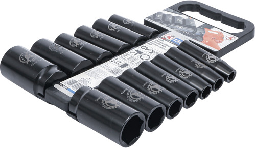 BGS Kraft-Steckschlüssel-Einsatz-Satz | Antrieb 12,5 mm (1/2