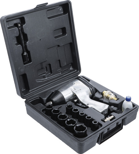 BGS Druckluft-Schlagschrauber mit Werkzeugsatz | 12,5 mm (1/2