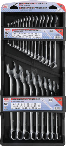 BGS Maul-Ringschlüssel-Satz | SW 6 - 32 mm | 25-tlg.