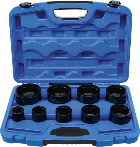 BGS Nutmutternschlüssel-Satz | Zapfen innen liegend | KM4 - KM12 | 9-tlg.
