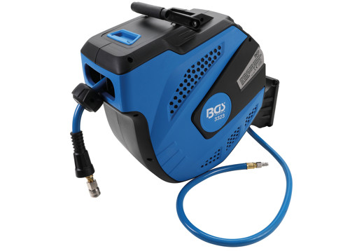 BGS Druckluftschlauch mit Aufroller | automatisch | 12 m + 2 m