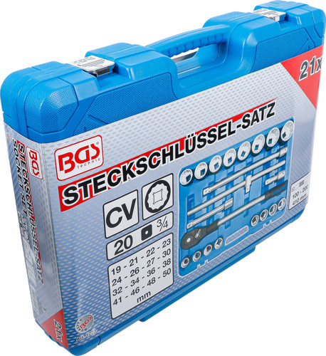 BGS Steckschlüssel-Satz Zwölfkant | Antrieb 20 mm (3/4