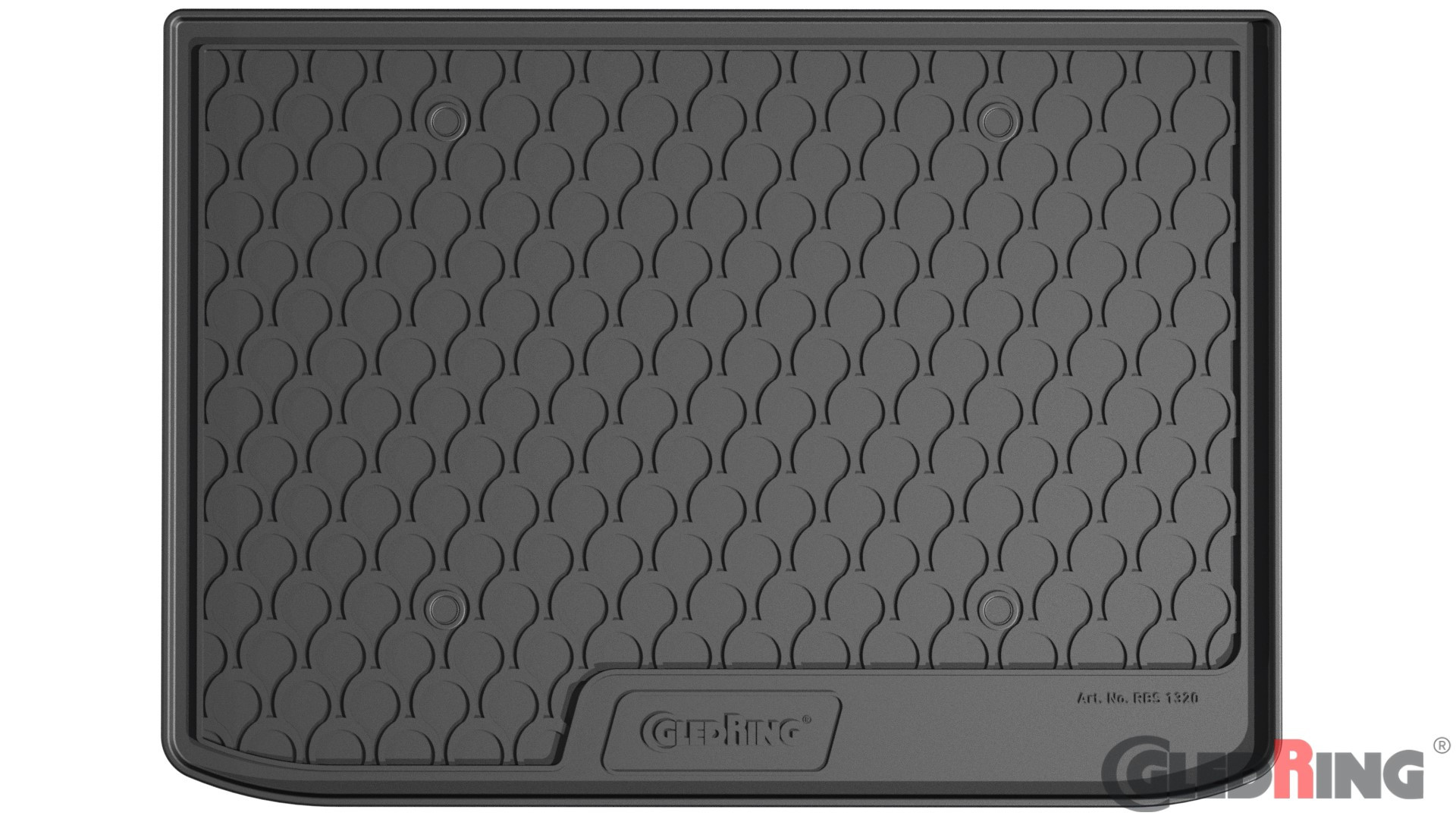 Original Gledring Premium Gummi Kofferraummatte - FORD Puma (Oberer u.unterer variabler Boden) 2020->