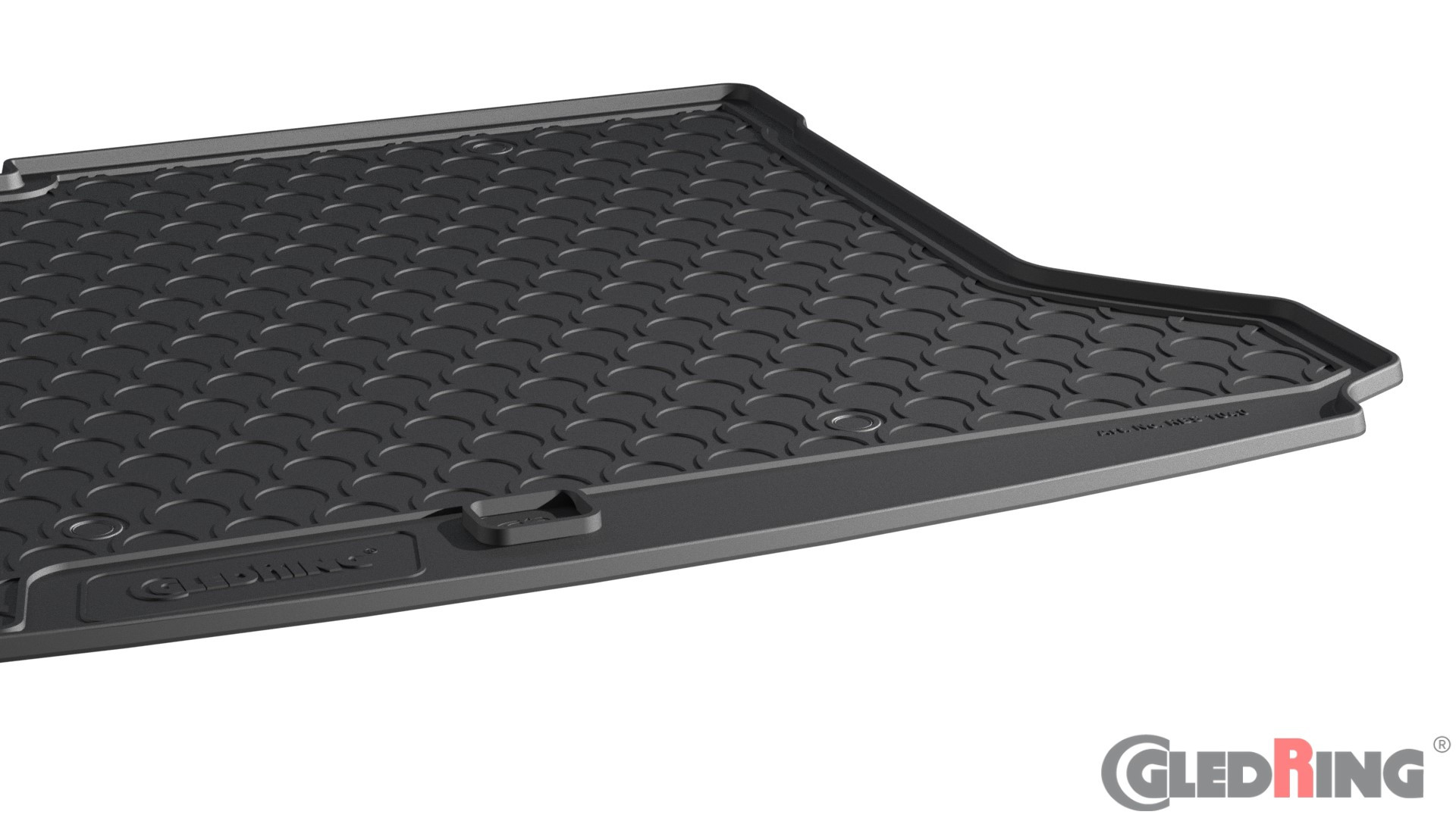 Original Gledring Premium Gummi Kofferraummatte - VOLKSWAGEN ID 4 Elektro (Tiefer Boden) 2021->