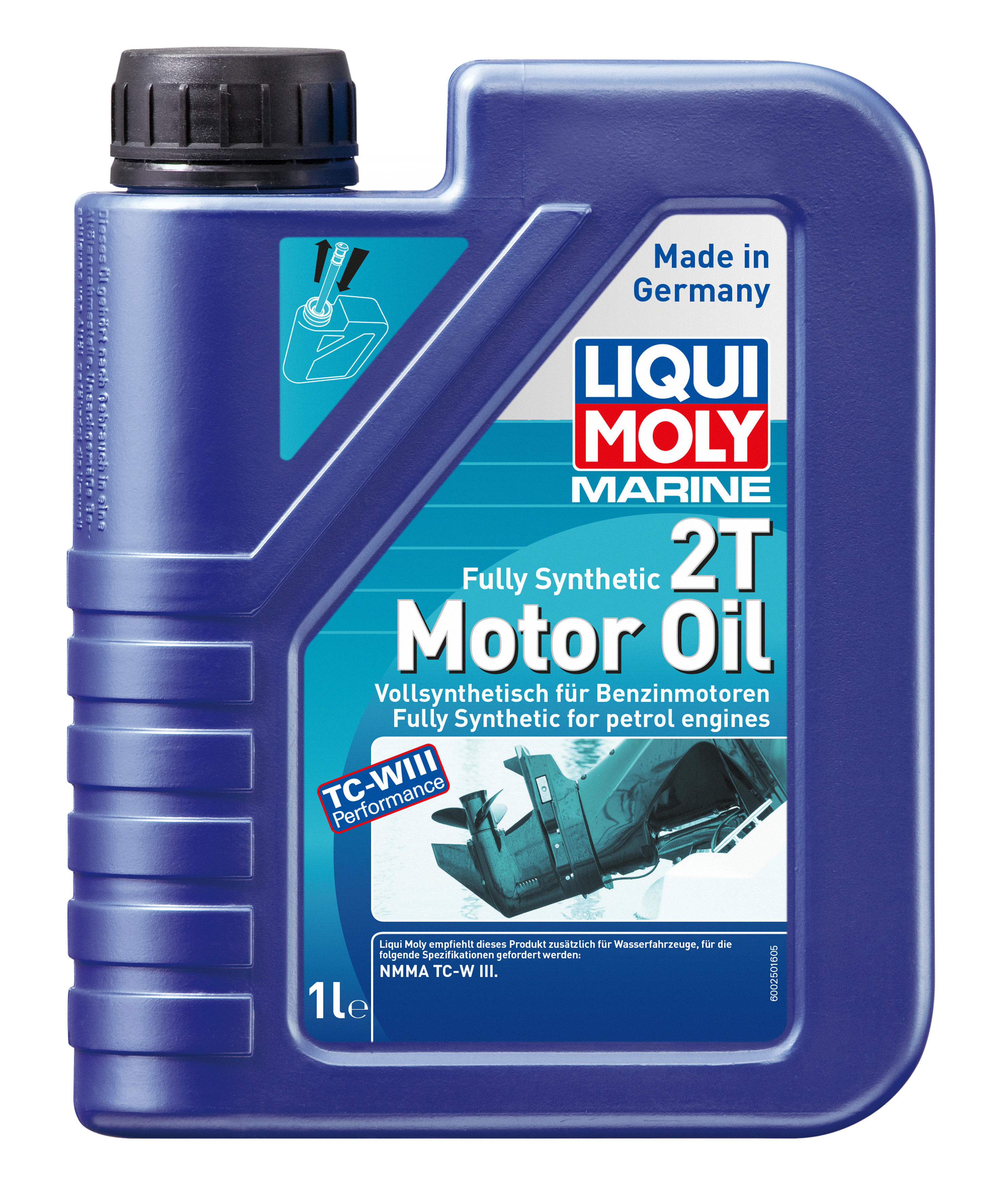 Liqui Moly 25021 Marine Fully Synthetic 2T Motor Oil 1l Flasche