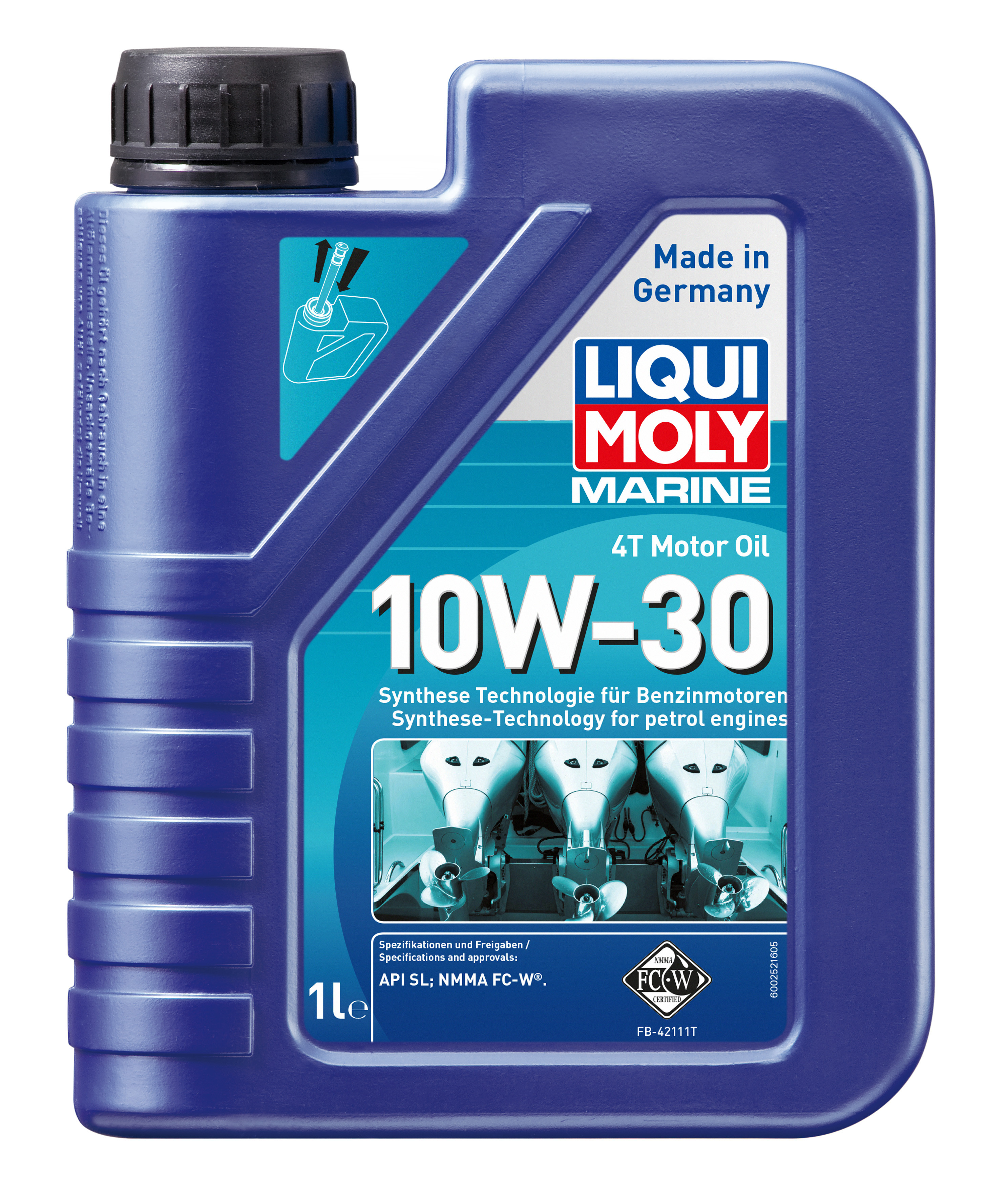 Liqui Moly 25022 Marine 4T Motor Oil 10W-30 1l