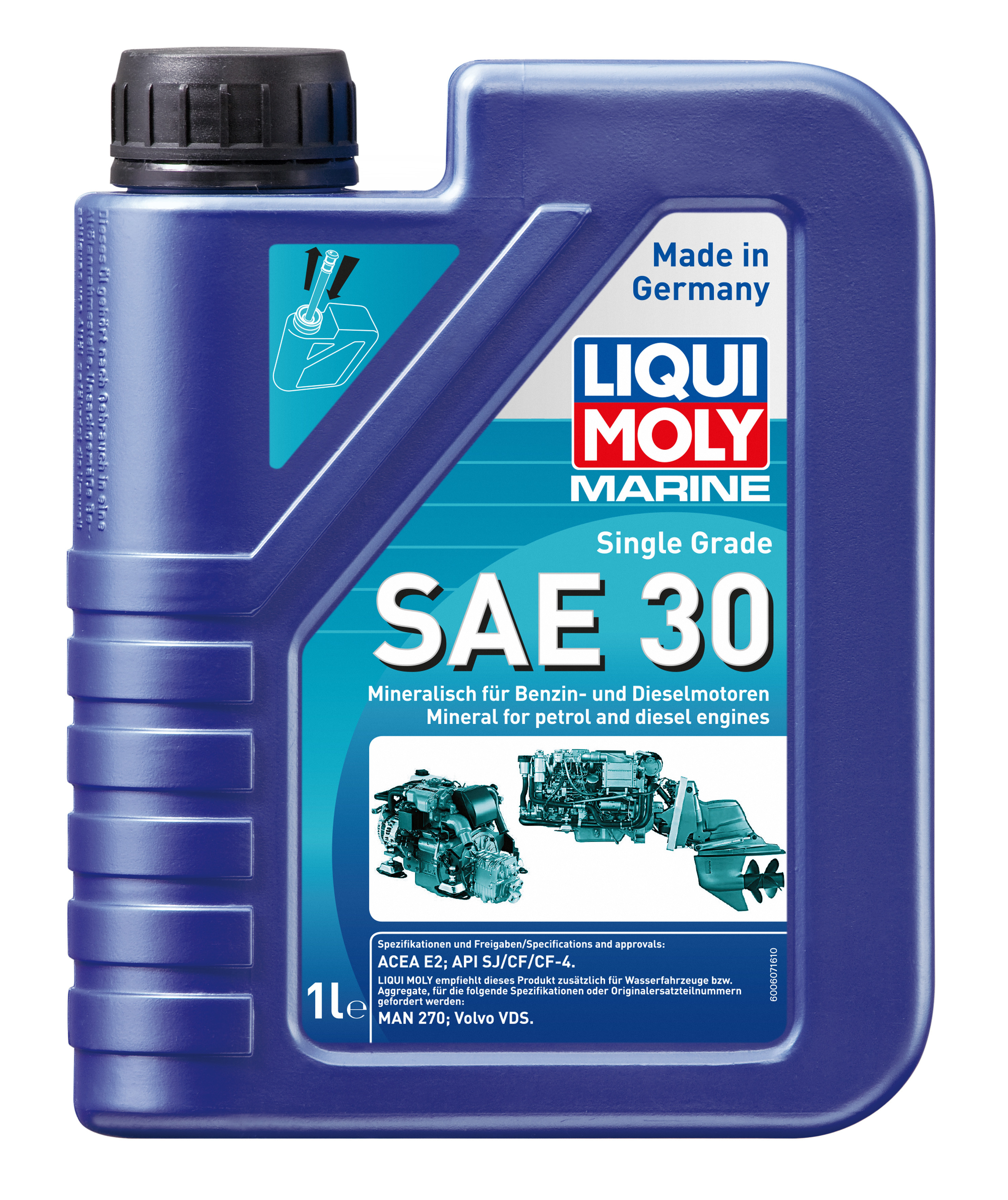 Liqui Moly 25065 Marine Single Grade SAE 30 1l