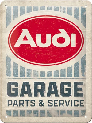 Audi Garage - Metallschild 15x20 cm