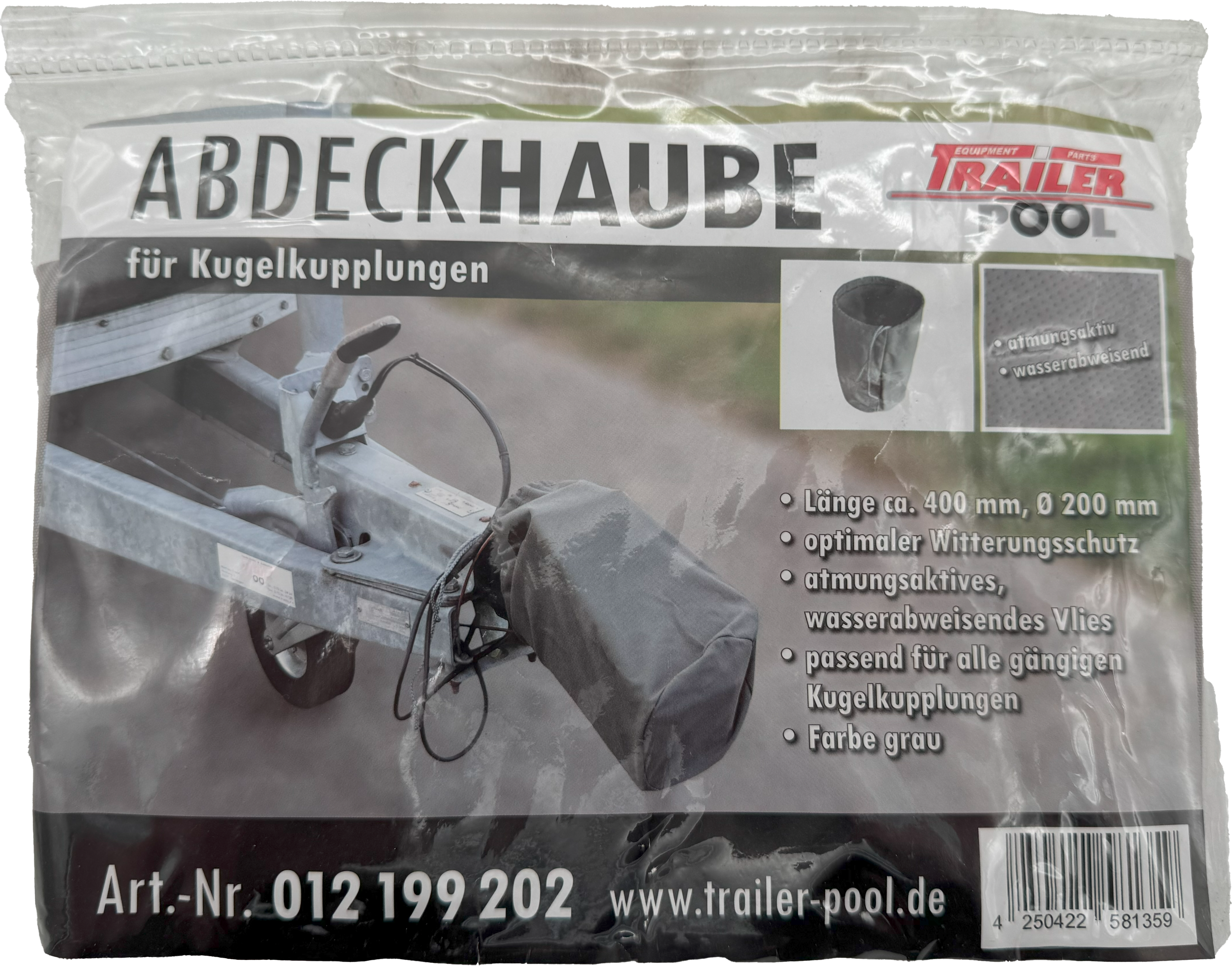 Abdeckhaube für Kugelkupplung, 400 x 200 mm