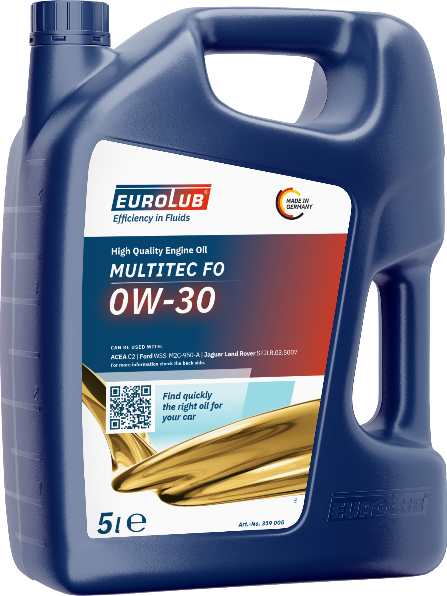 Eurolub Multitec FO 0W-30 Motoröl 5l Kanister