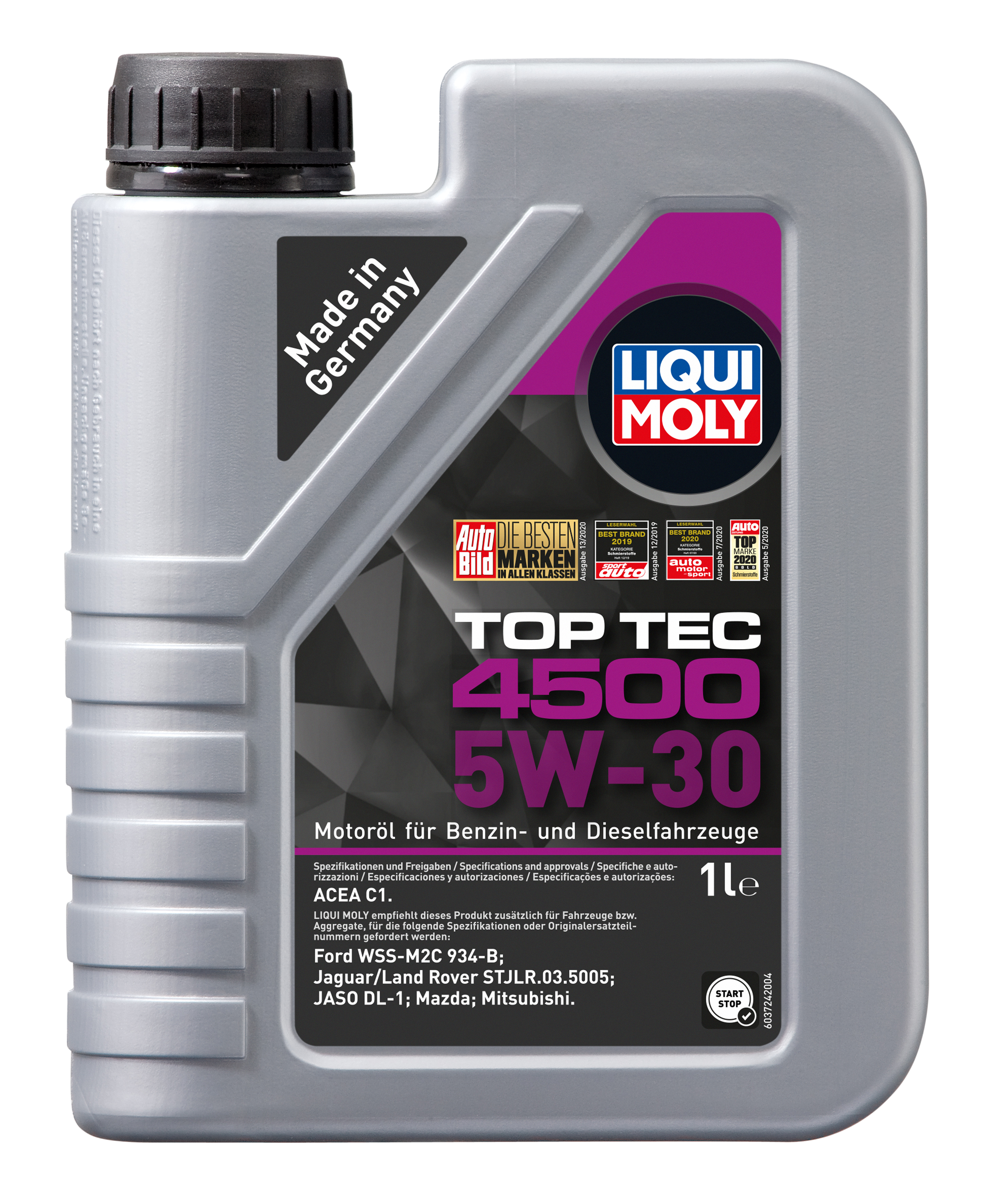 Liqui Moly 5W-30 Top Tec 4500 Motoröl 1l