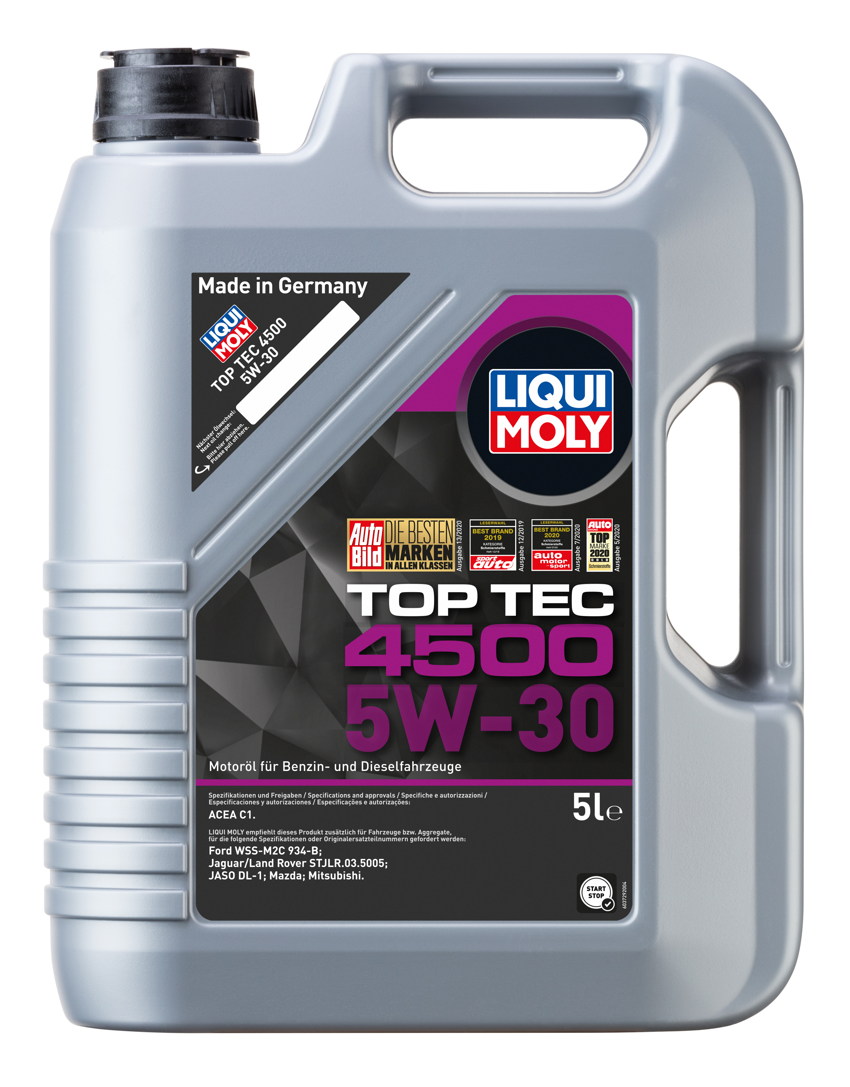 Liqui Moly 5W-30 Top Tec 4500 Motoröl 5l
