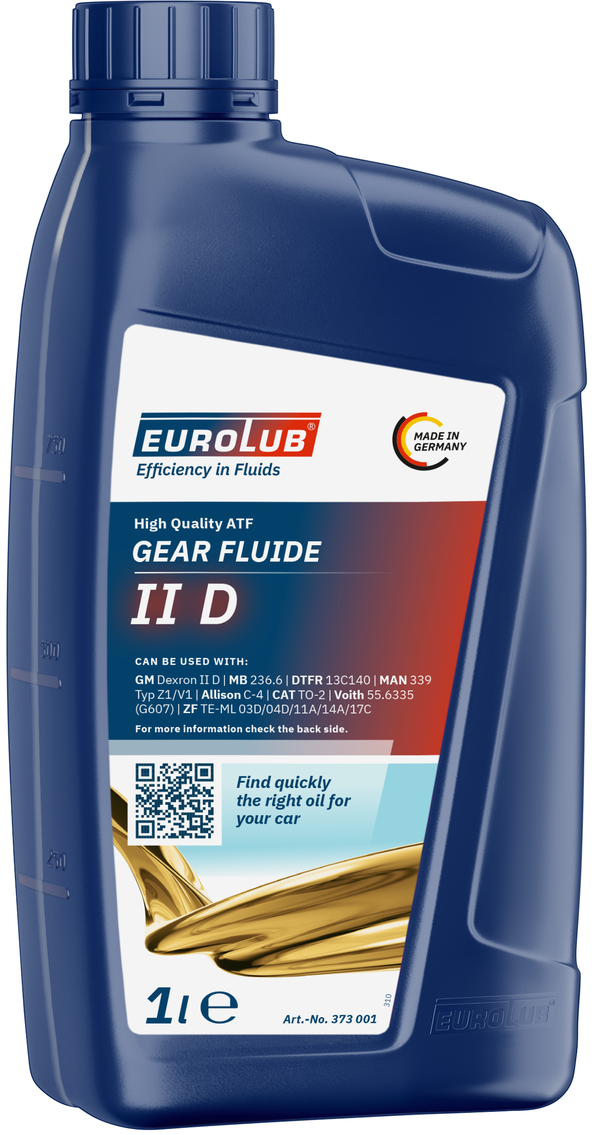 Eurolub Gear Fluide II D Getriebeöl 1l Flasche