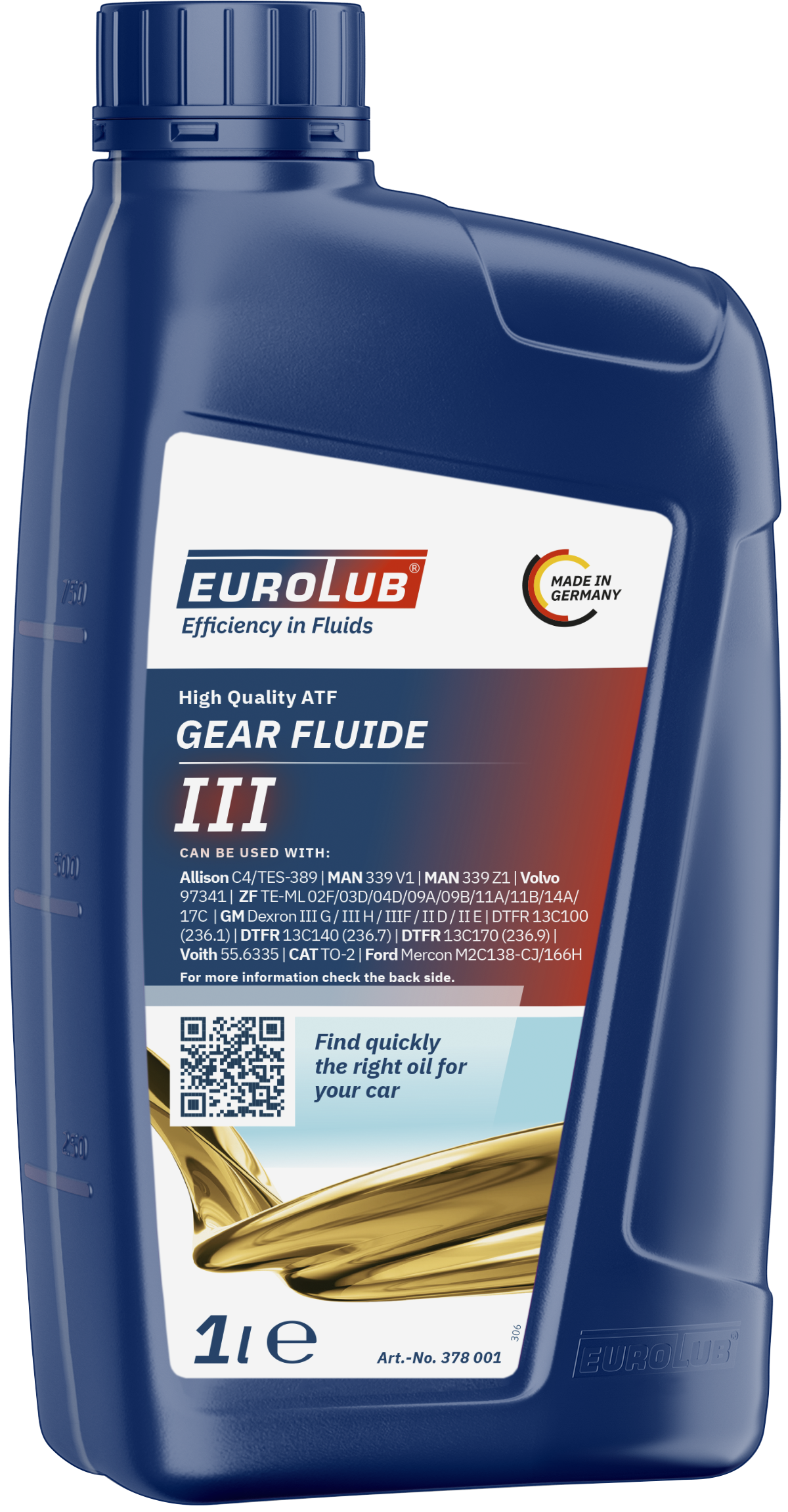 Eurolub Gear Fluide III Getriebeöl 1l Flasche