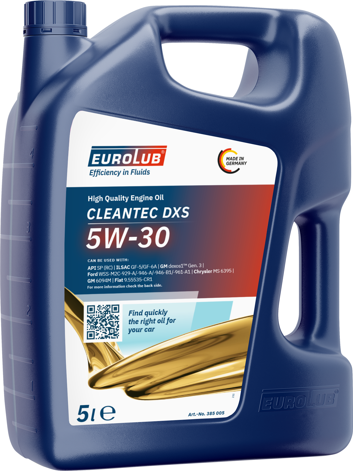 Eurolub Cleantec DXS 5W-30 Motoröl 5l Kanister