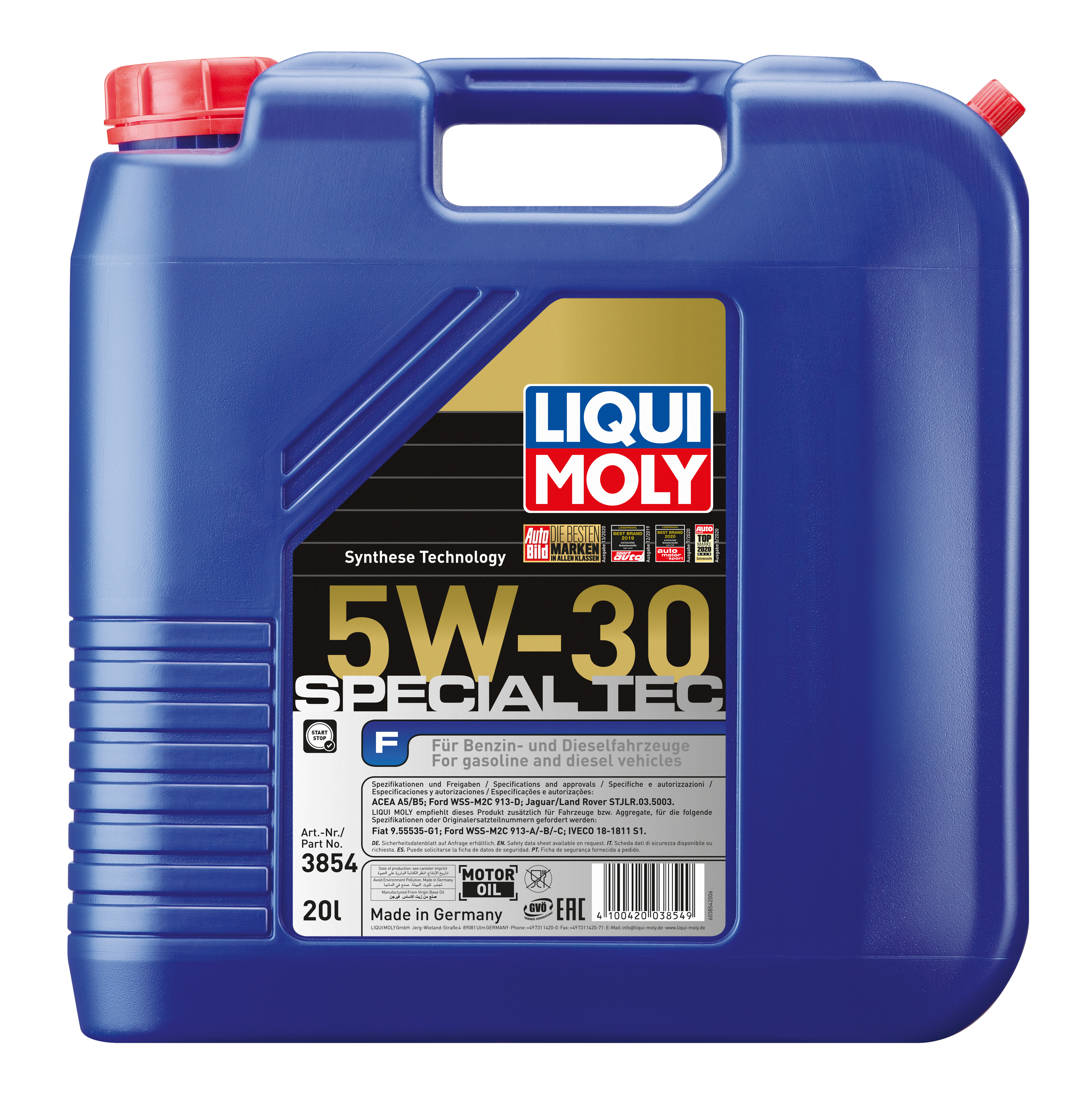 Liqui Moly Special Tec F 5W-30 Motoröl 20l Kanister