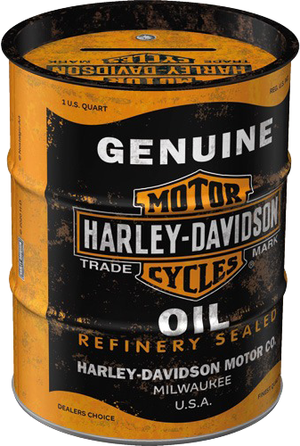 Harley Davidson Genuine Oil  Spardose im Ölfass Design
