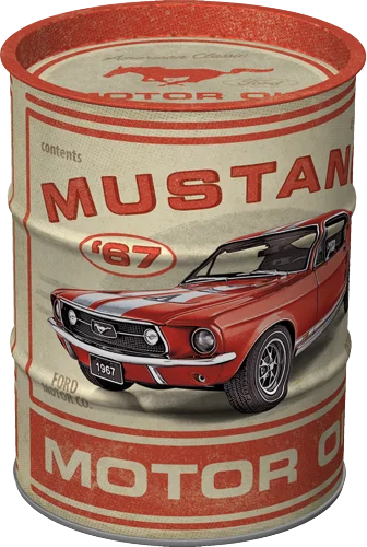 Ford Mustang - GT 1967 - Spardose im Ölfass Design